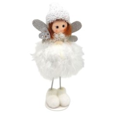 Іграшка декор новорічна ЛЯЛЬКА (БІЛА)