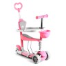 Самокат 5в1 "Best Scooter", із захисним бампером (рожевий)