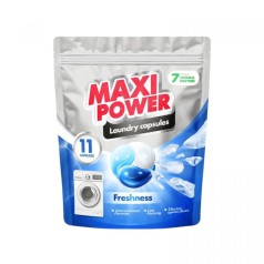 MAXI POWER Капсулы для стирки универсальные Свежесть 11шт