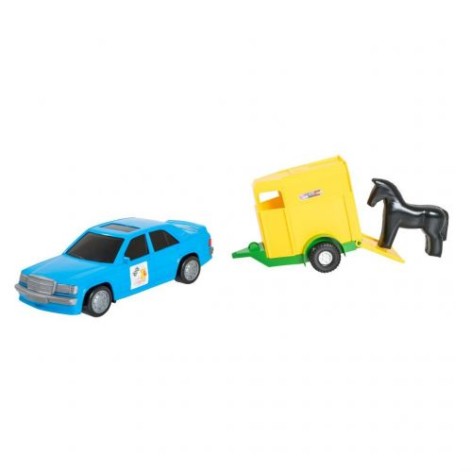 Машина "Мерс з коневозом", синя