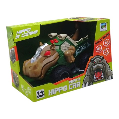 Джип-монстр "Бегемот", свет, звук, на батарейках (коричневый)