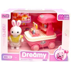 Игровой набор с флоксовой фигуркой "Зайка с киоском"