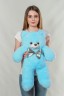 Плюшевий ведмедик "Арні", 60 см, блакитний