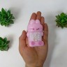 Игрушка-антистресс "Зайка" таба, 9 см (розовый)
