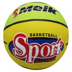 Баскетбольный мяч "Meik №7" (желто-салатовый)