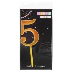 ЦИФРЫ ДР золото 5
