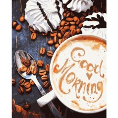 Картина по номерам "Кофе. Good Morning" ★★★★★