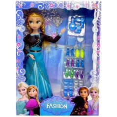 Кукла с аксессуарами "Ледяное сердце", 28 см (Анна, вид 1)