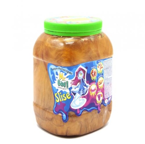 Лізун-антистрес "Mr. Boo з фімо", 1000 г (золотий)