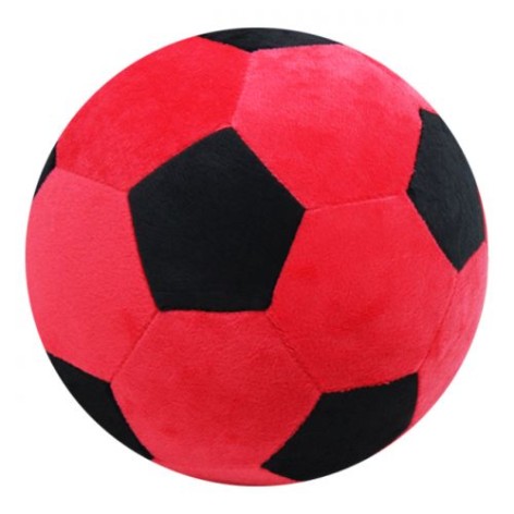 М'яка іграшка-подушка М'ячик футбольний, червоний