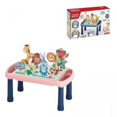 Мозаика 636-10 B339 деталей, поднос, столик, электрическая отвертка, инструменты, картонные элементы, инструкция в коробке