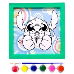 Раскраска с красками "Стич / Stitch" в рамке 20 см (Зеленый)
