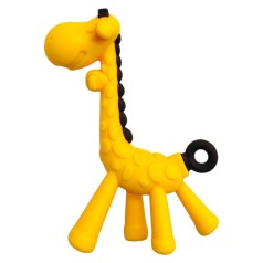 Силіконовий прорізувач Жираф без футляру (ЖОВТИЙ)