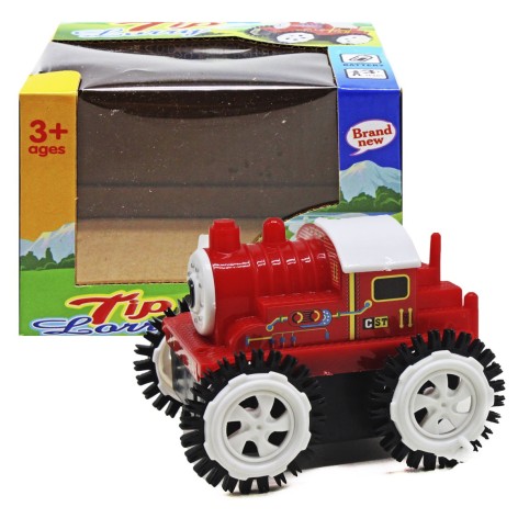 Поезд-перевертыш на батарейках (красный)