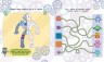 Книжка: игры + наклейки "Роботы"