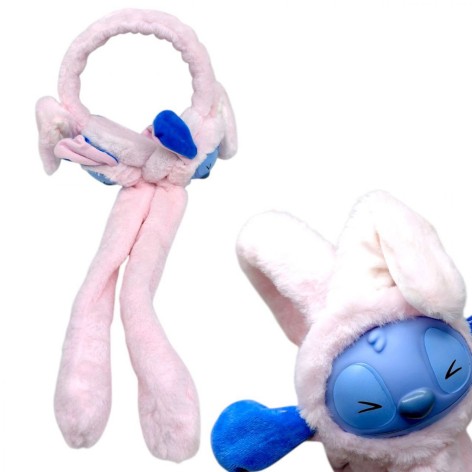 Мягкие ушки "Stitch" для детей (Розовый)