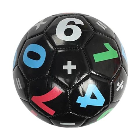 Мяч футбольный №2 "ЦИФРЫ" (ЧЕРНЫЙ)