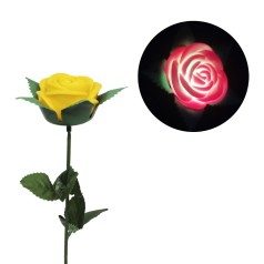 Светящаяся роза, 40 см (желтый)