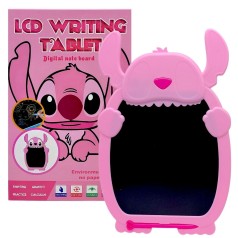 Планшет для рисования "STITCH" цветной, стилус, блокировка экрана, стирание, в коробке (РОЗОВЫЙ)