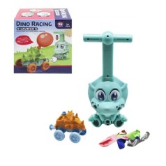 Машинка с насосом "Dino Racing" голубая