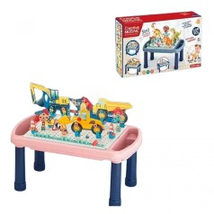 Мозаика 636-10 C 339 деталей, поднос, столик, электрическая отвертка, инструменты, картонные элементы, инструкция в коробке