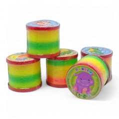 Пружинка "Райдуга" з блискітками ⌀6см (12623)