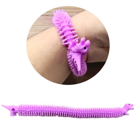 Браслет  Динозаврики бузковий