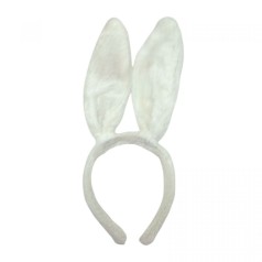 Новогодний светлый обруч зайчика меховой