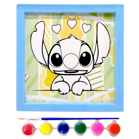 Раскраска с красками "Стич / Stitch" в рамке 20 см (ГОЛУБОЙ)