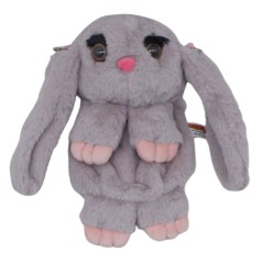 Мягкая игрушка-рюкзак "Кролик" (сиреневый)