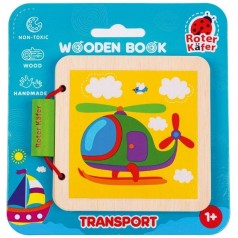 Деревянная игрушка "Деревянная книга. Транспорт"