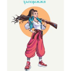 Картина по номерам "Козацкий драйв Запорожья" © Захарова Наталия ★★★★