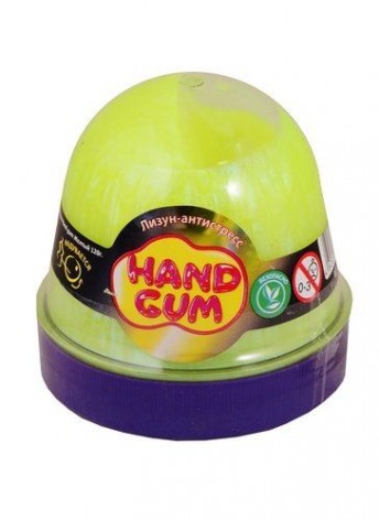 Лизун-антистресс "Hand gum" 120 г жёлтый