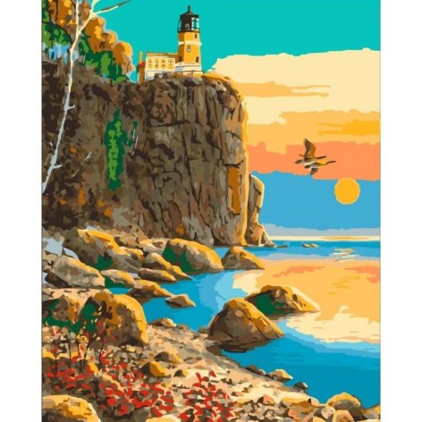 Картина по номерам "Маяк Сплит-Рок" 40x50 см
