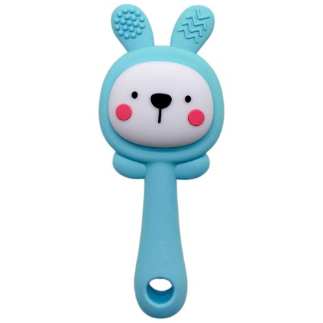 Силіконовий прорізувач-брязкальце Зайка (МʼЯТНИЙ)