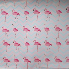 Папір подарунковий дитячий фламінго 100 х 70 см