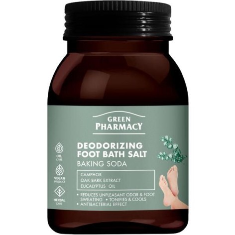 Green Pharmacy Соль для ванны ног Deodorizing Foot Bath Salt Дезодорирующая, 400г