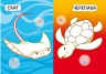 Книга "Первые раскраски. Морские обитатели" рус