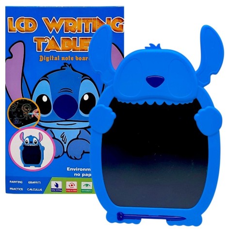 Планшет для рисования "STITCH" цветной, стилус, блокировка экрана, стирание, в коробке (СИНИЙ)