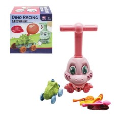Машинка с насосом "Dino Racing" розовая