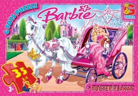 Пазлы "Barbie", 35 элементов