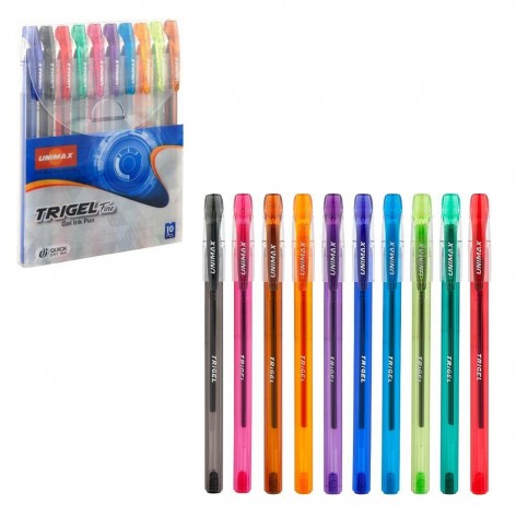 Набір кольорових гелевих ручок, 10 шт.