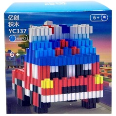 Конструктор детский 3D фигурка "ПОЖАРНАЯ" 403 ДЕТАЛЕЙ 6+