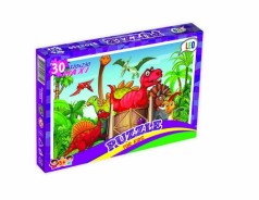Пазлы "Динозаврики", 30 элементов