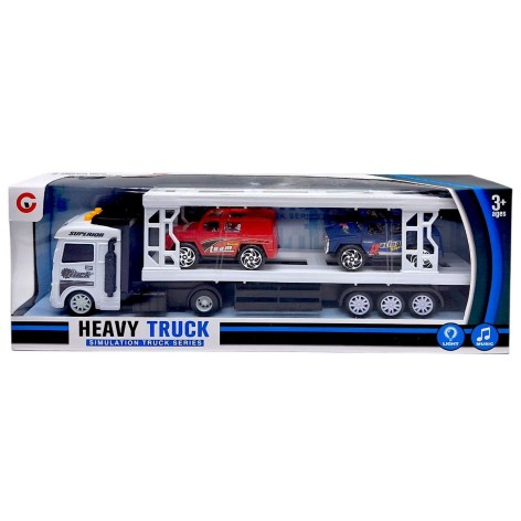 Автовоз інерційний (БІЛИЙ) коробка - 35х12,5х6 см