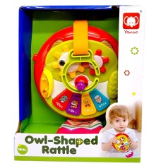 Погремушка-подвеска (сова, на батарейках[, звук.свет, коробка 20х16х7 см