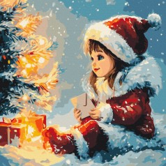 Картина по номерам "Волшебный лист" 40x40 см.