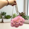 Мягкая игрушка сумка "Лапка" 25 см (Розовая)