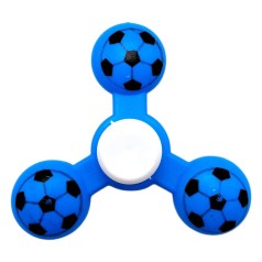 СпІнер обʼємний футбольний мяч (БЛАКИТНИЙ)