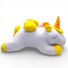 Мягкая игрушка "Волшебный единорог", белый+желтый